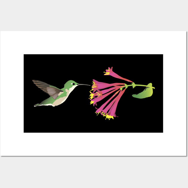 Colibri and Flower Wall Art by NorseTech